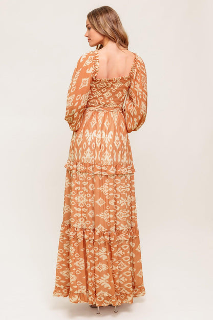 COSMOPOLITAN ELEGANCE WOVEN MAXI DRESS Flying Tomato