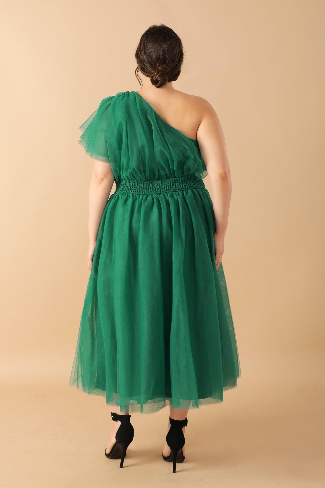 LIVELY CHARM TULLE MIDI DRESS Flying Tomato