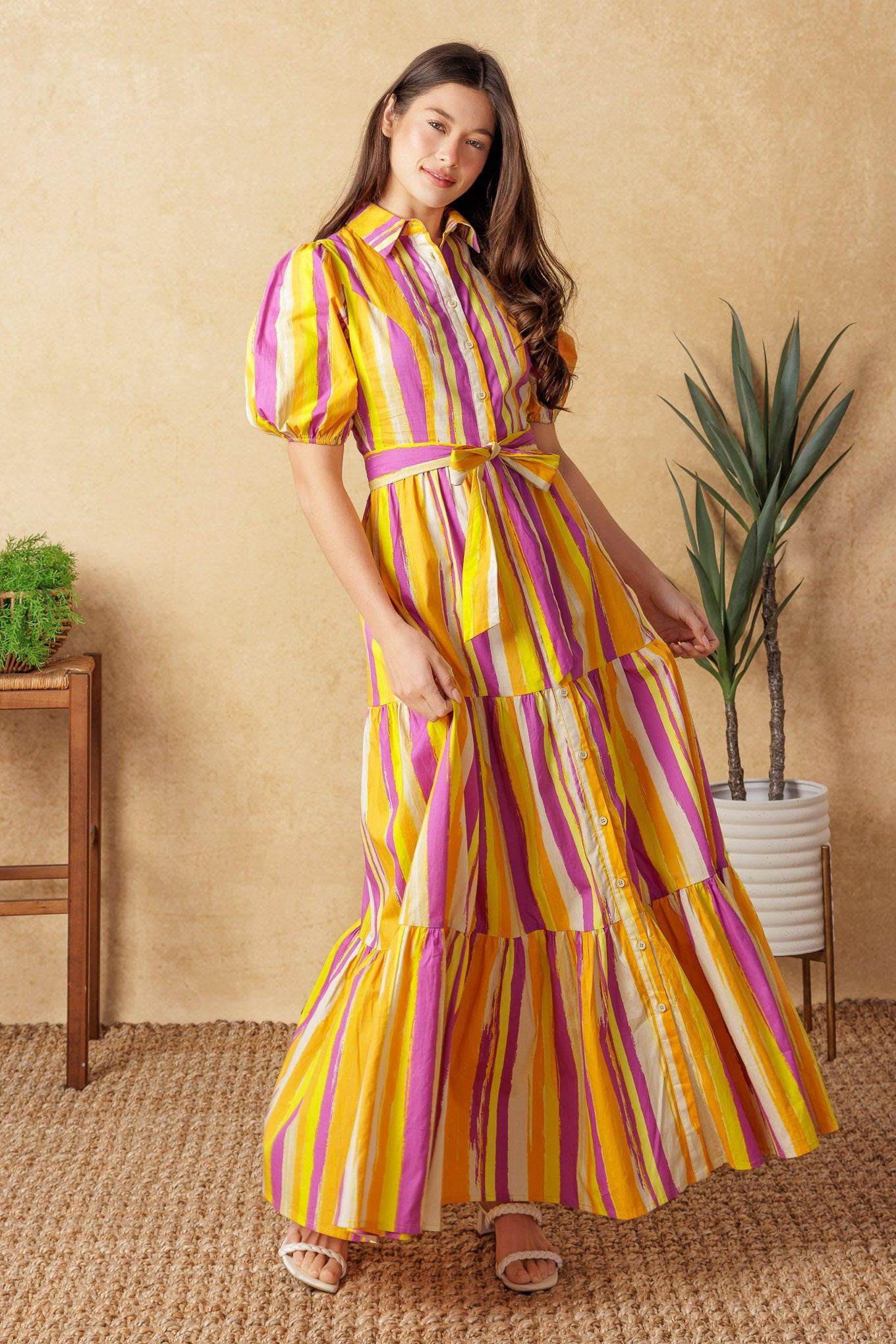 SOIREE SWEETNESS POPLIN MAXI DRESS Flying Tomato