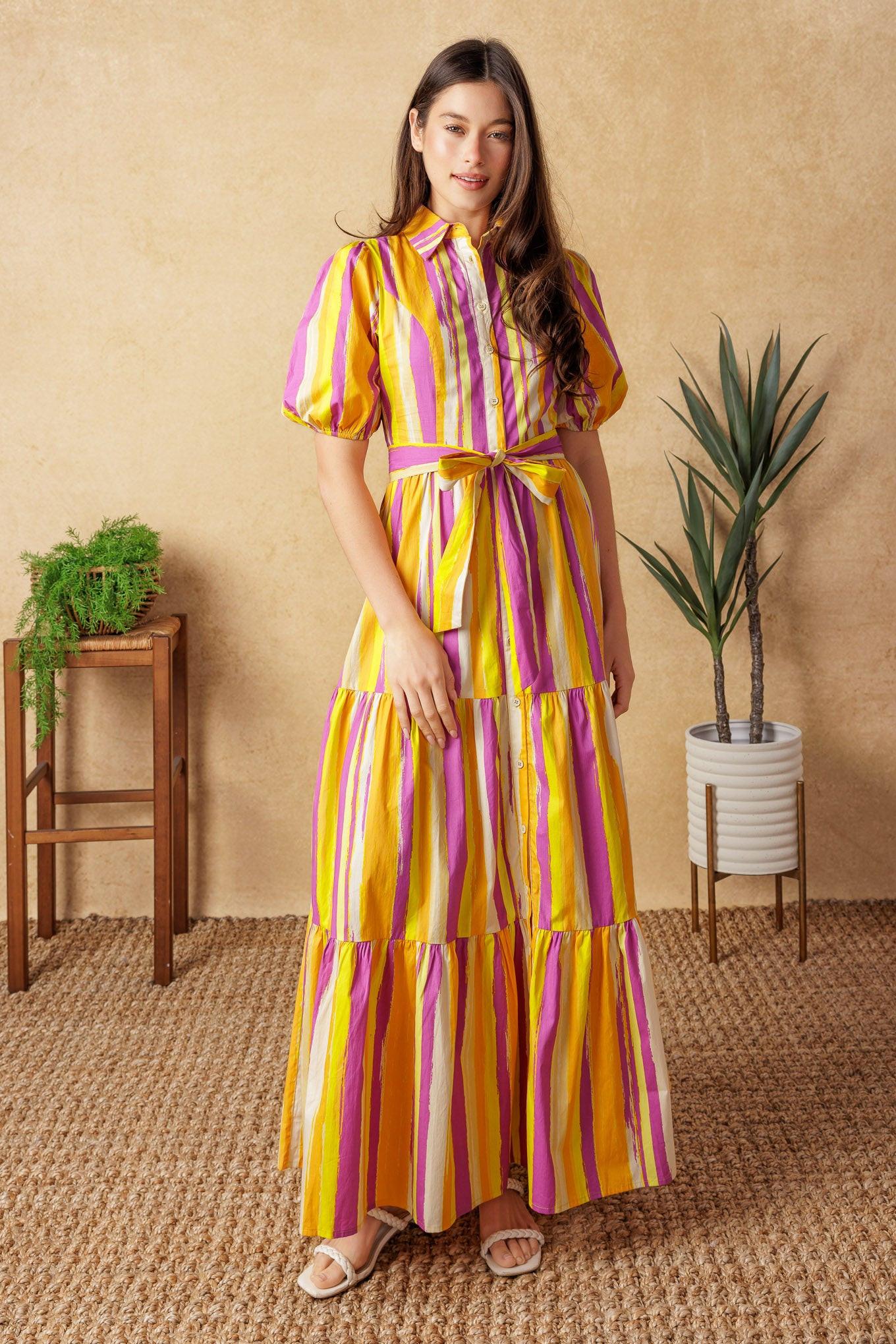 SOIREE SWEETNESS POPLIN MAXI DRESS Flying Tomato