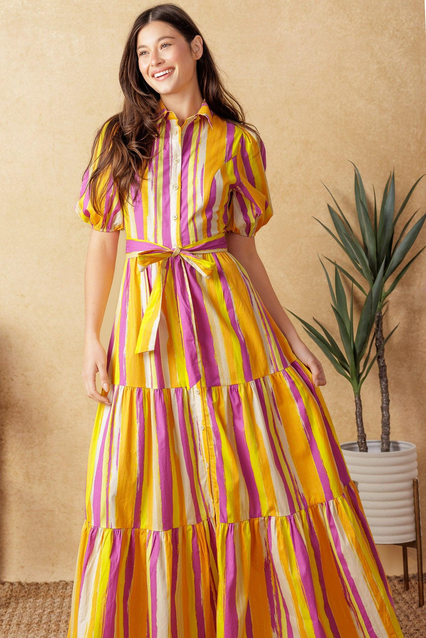 SOIREE SWEETNESS POPLIN MAXI DRESS Flying Tomato