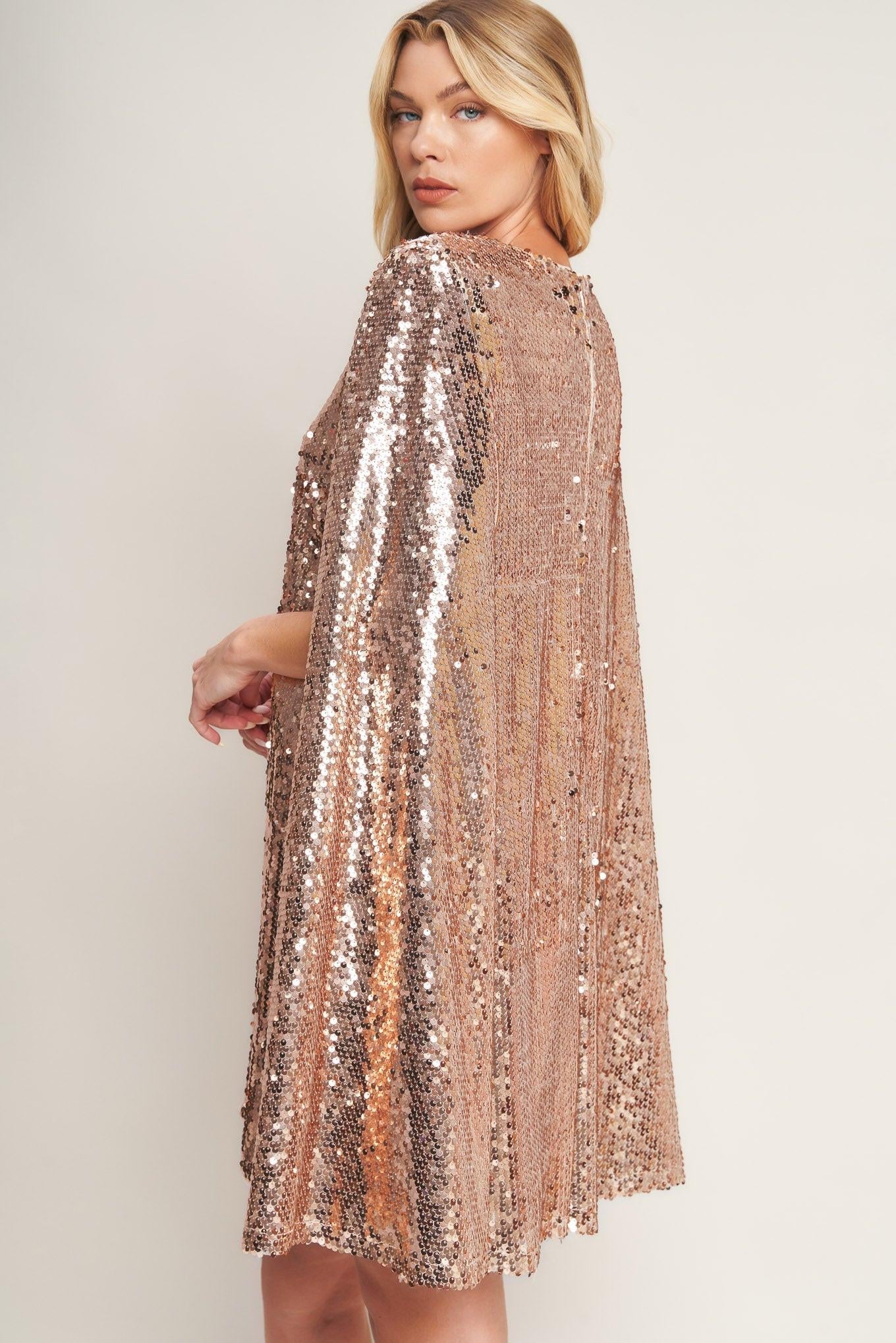 SPECIAL TREATMENT SEQUIN MINI DRESS Flying Tomato