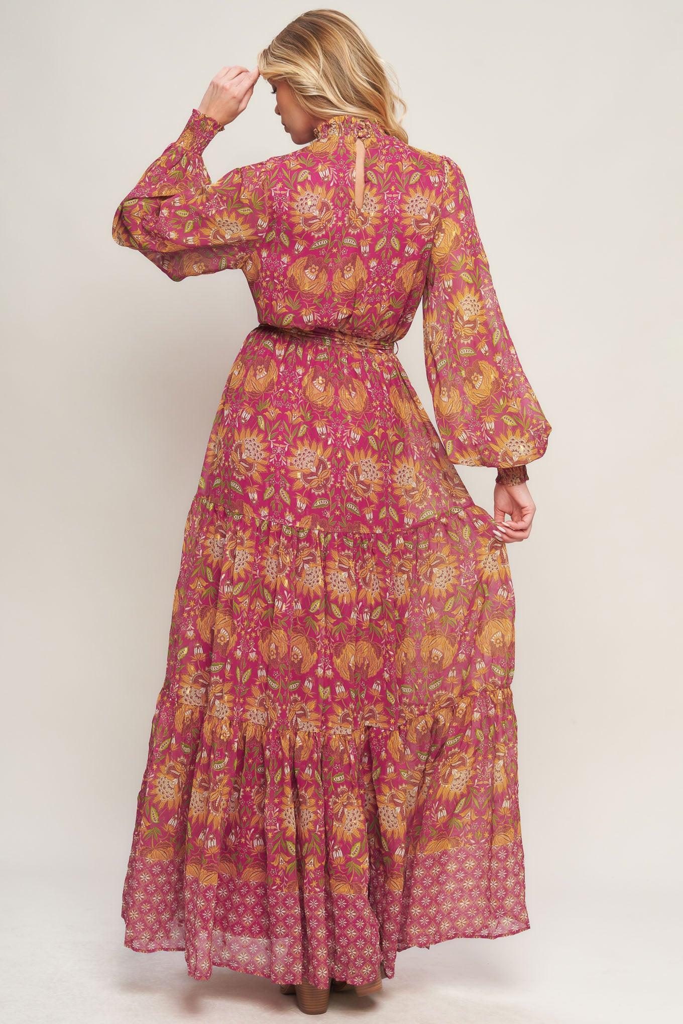 YOU ENCHANT ME WOVEN MAXI DRESS Flying Tomato