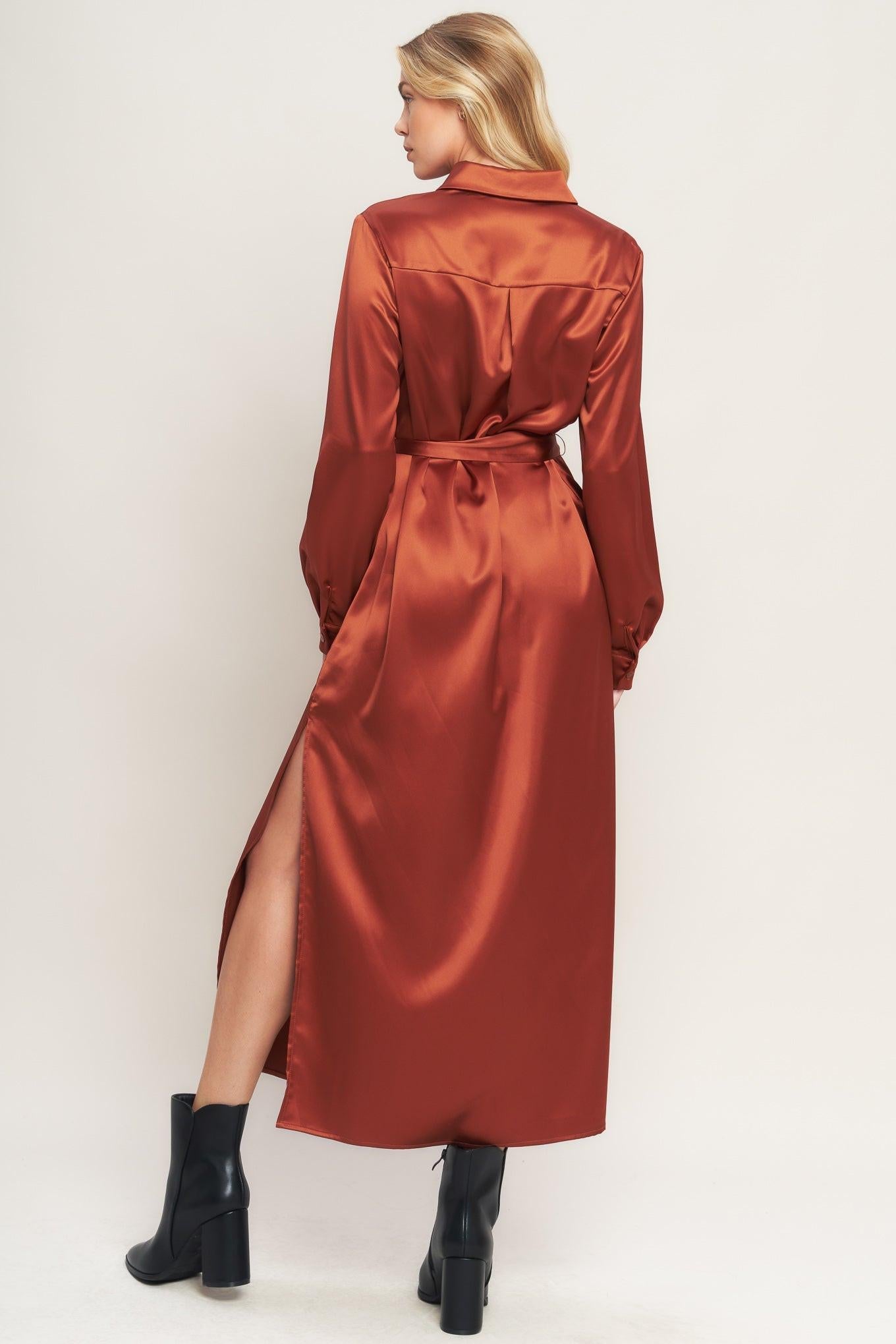 IT'S YOUR PLACE WOVEN MIDI DRESS Flying Tomato