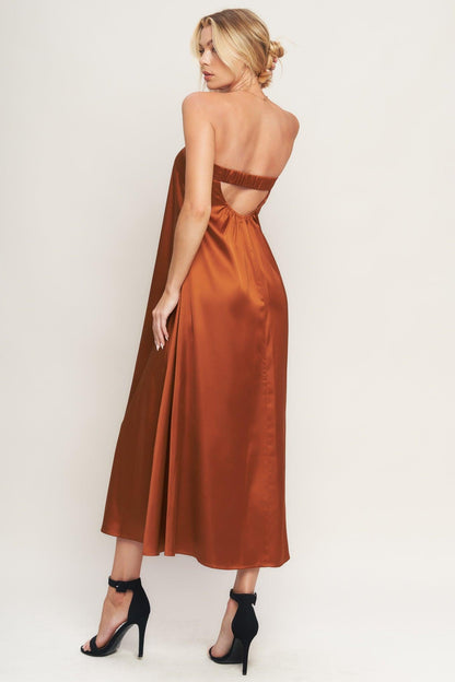FROSTY ELEGANCE WOVEN MIDI DRESS Flying Tomato