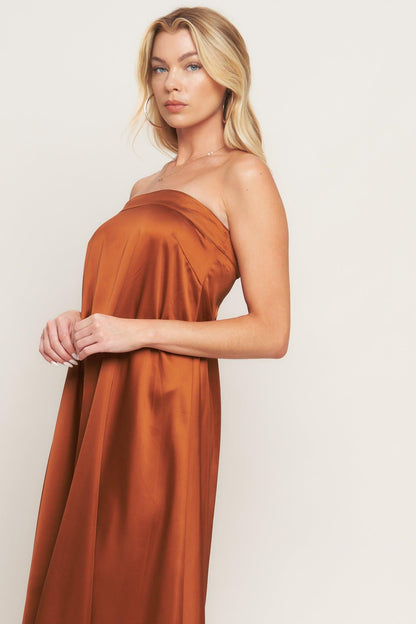 FROSTY ELEGANCE WOVEN MIDI DRESS Flying Tomato