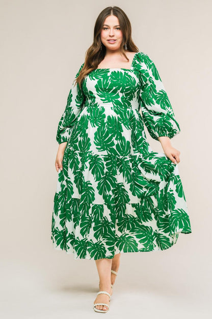 ALL THE DRAMA WOVEN MIDI DRESS Flying Tomato