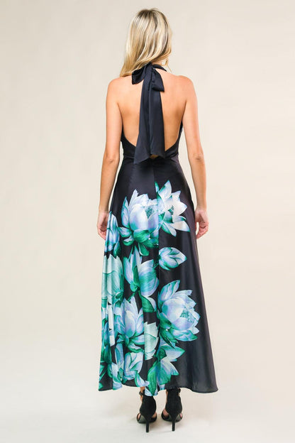 INSATIABLE FEELING WOVEN MIDI DRESS Flying Tomato