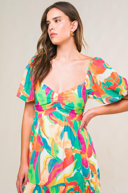 EXCEPTIONAL EXPRESSION WOVEN MAXI DRESS Flying Tomato