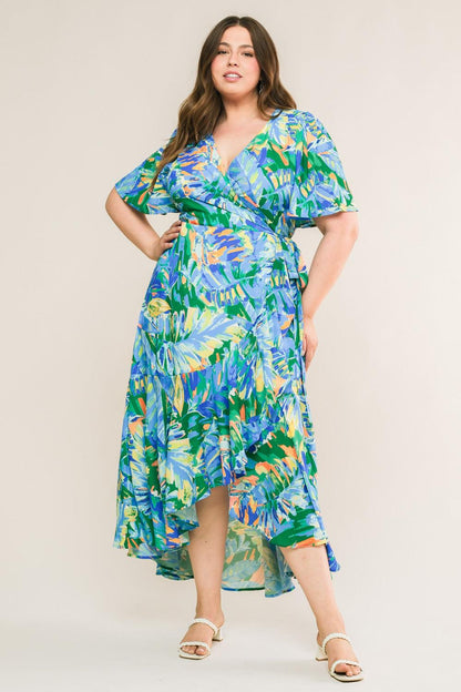 UNEXPECTED SURPRISE WOVEN HI-LO DRESS Flying Tomato