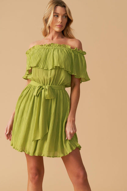 JUST ONE MORE WOVEN MINI DRESS Flying Tomato