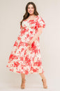 SUCCESSFULLY CUTE WOVEN MIDI DRESS Flying Tomato