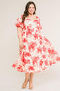 SUCCESSFULLY CUTE WOVEN MIDI DRESS Flying Tomato