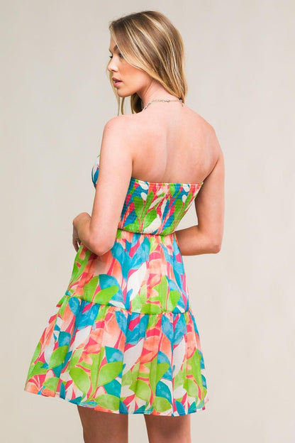 PRISTINE PRESENCE WOVEN MINI DRESS Flying Tomato