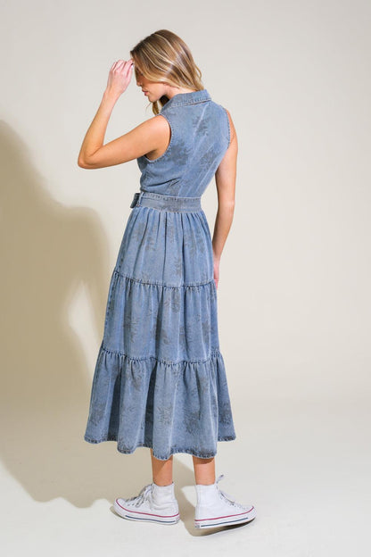 LIFE’S PATHWAYS DENIM SHIRT DRESS Flying Tomato