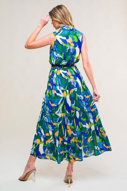 PRISTINE CHICNESS WOVEN MIDI DRESS Flying Tomato