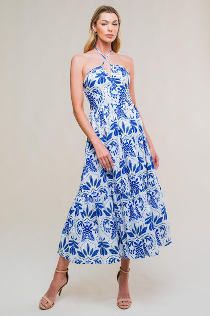 FLAWLESS SENSATION WOVEN MIDI DRESS Flying Tomato