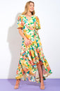 ELABORATE CHARM WOVEN HI-LO DRESS Flying Tomato