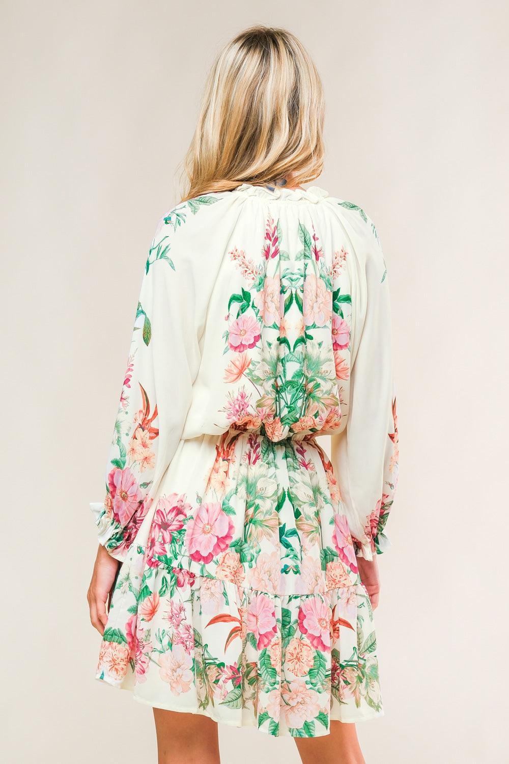 HAPPIEST HERE WOVEN MINI DRESS Flying Tomato