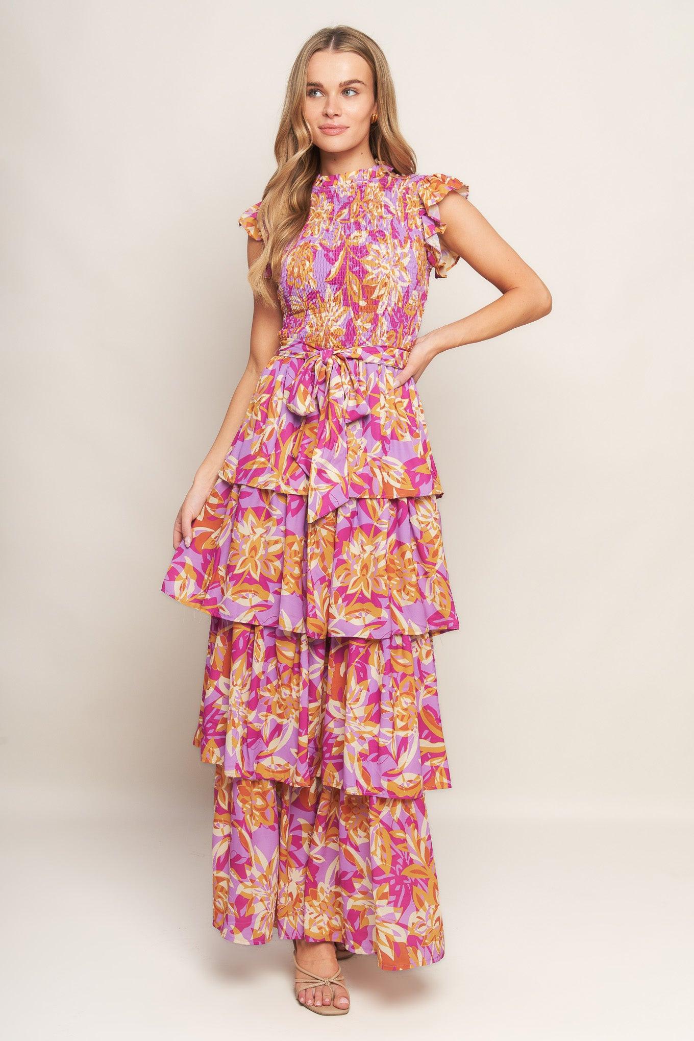GETTING STARTED WOVEN MIDI DRESS Flying Tomato