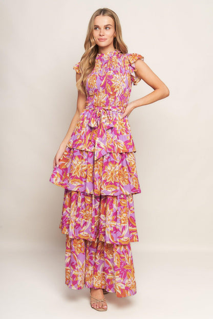 GETTING STARTED WOVEN MIDI DRESS Flying Tomato