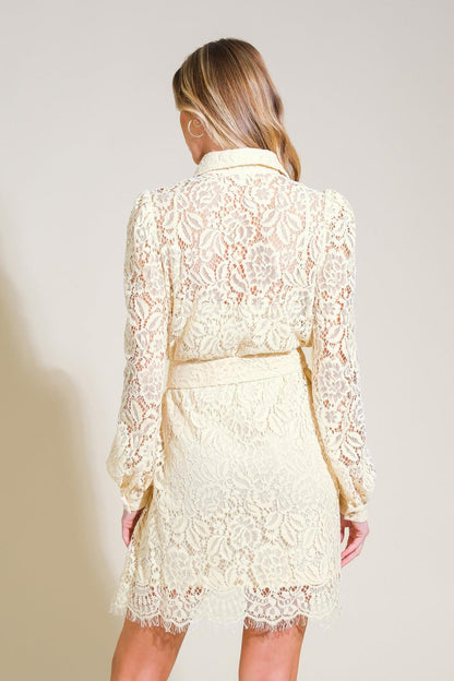 ADORE YOU LACE MINI DRESS Flying Tomato