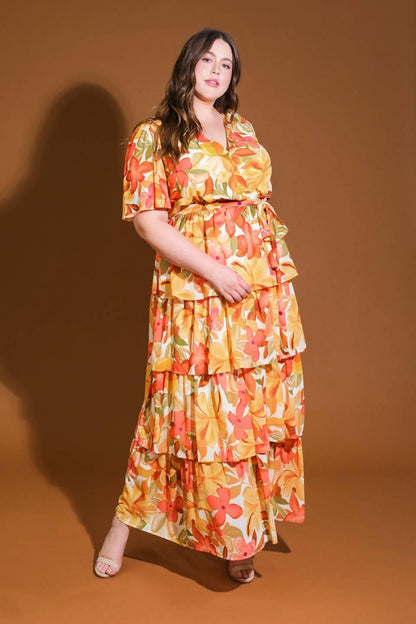 CONSISTENTLY CONFIDENT WOVEN MIDI DRESS Flying Tomato