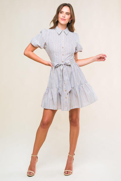ADORABLE PRESENCE WOVEN MINI DRESS Flying Tomato