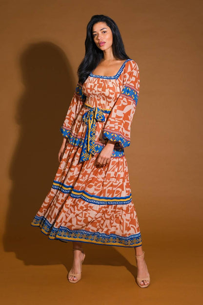 BITTER SWEET WOVEN MIDI DRESS Flying Tomato