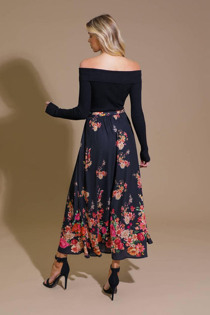 MORNING SONG SWEATER  WOVEN MIDI DRESS Flying Tomato