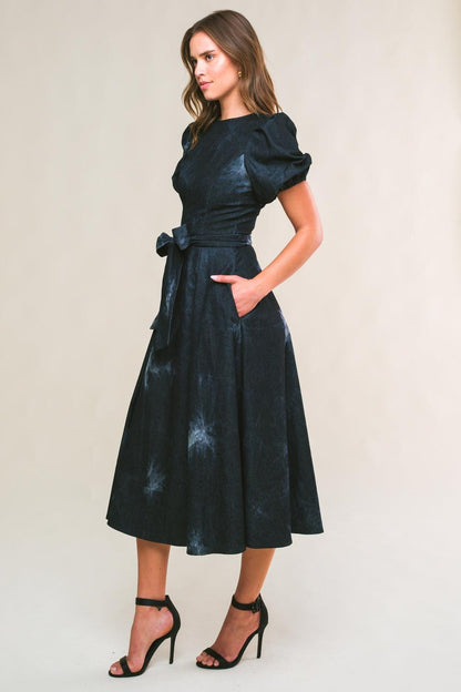 GARDEN GRACE TWILL MIDI DRESS Flying Tomato