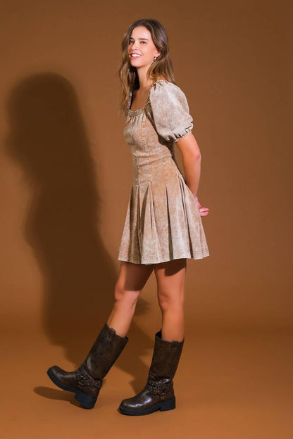 URBAN SOPHISTICATION TWILL MINI DRESS Flying Tomato
