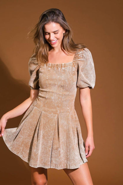 URBAN SOPHISTICATION TWILL MINI DRESS Flying Tomato