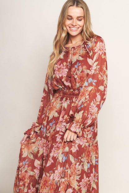 FOREST PARK WOVEN MIDI DRESS Flying Tomato