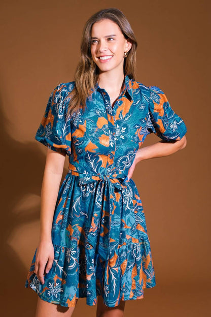 FLOWER GIRL WOVEN MINI DRESS Flying Tomato