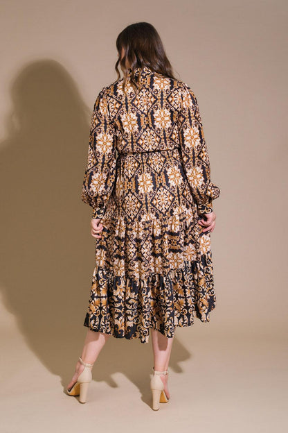CELESTIAL BEAUTY WOVEN MIDI DRESS Flying Tomato