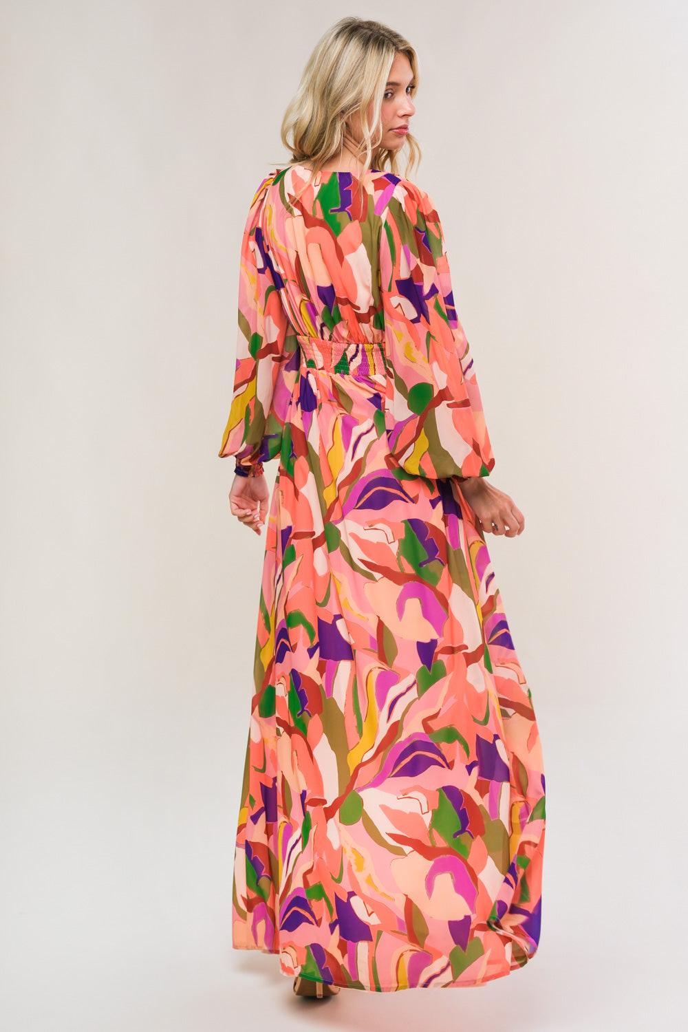 OVER AND OVER WOVEN MAXI DRESS Flying Tomato