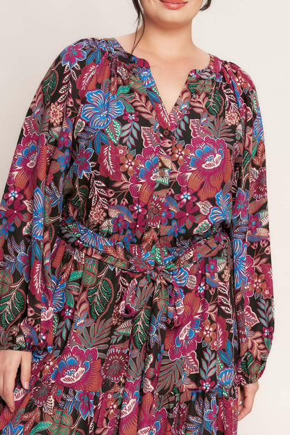 FLORAL BLISS WOVEN MINI DRESS Flying Tomato