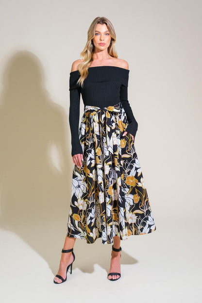 TWIST ON TIMELESS WOVEN MIDI DRESS Flying Tomato