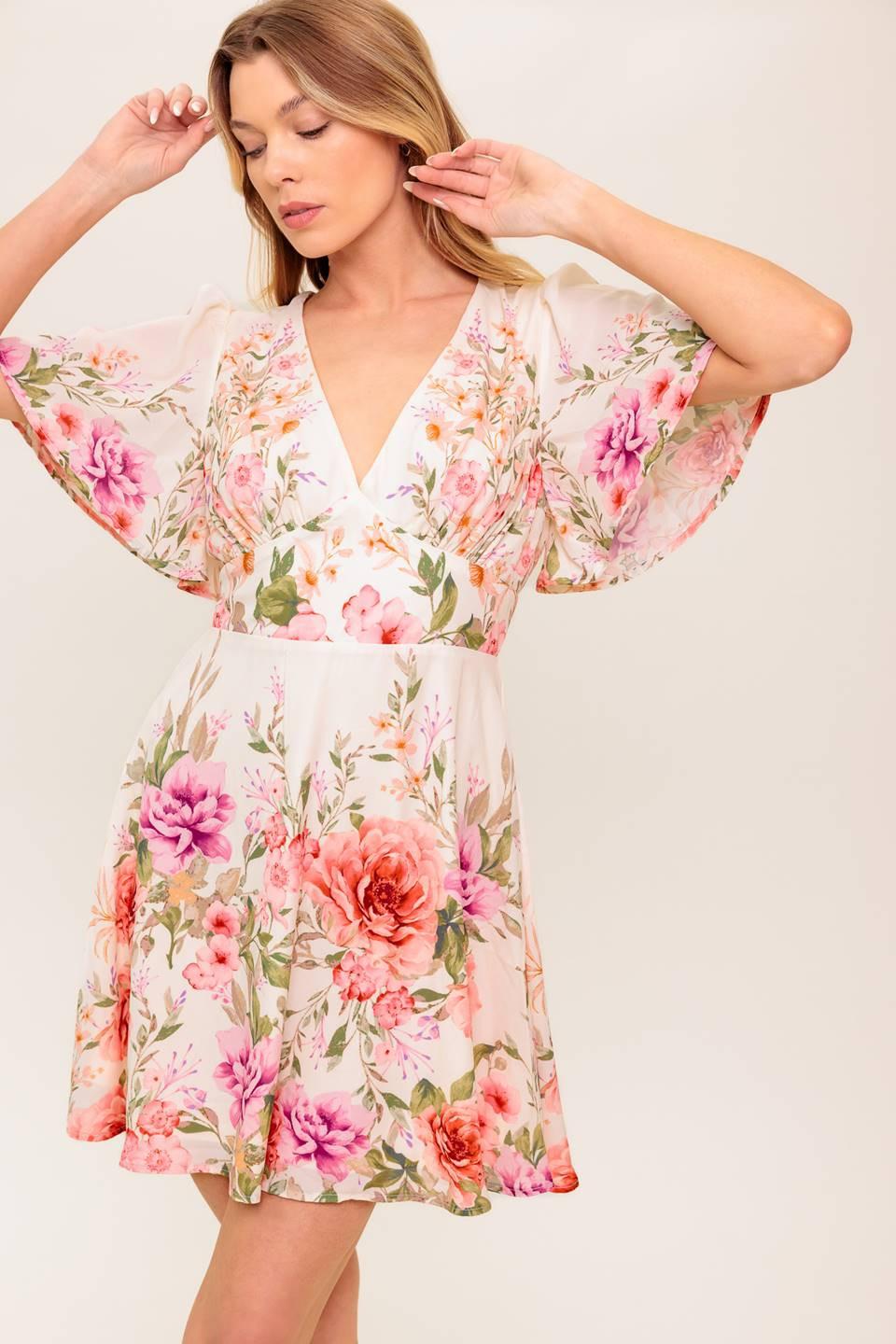 THE WORLD AWAITS LIGHT PINK WOVEN MINI DRESS Flying Tomato