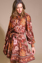 DESERT DAWN WOVEN MINI DRESS Flying Tomato