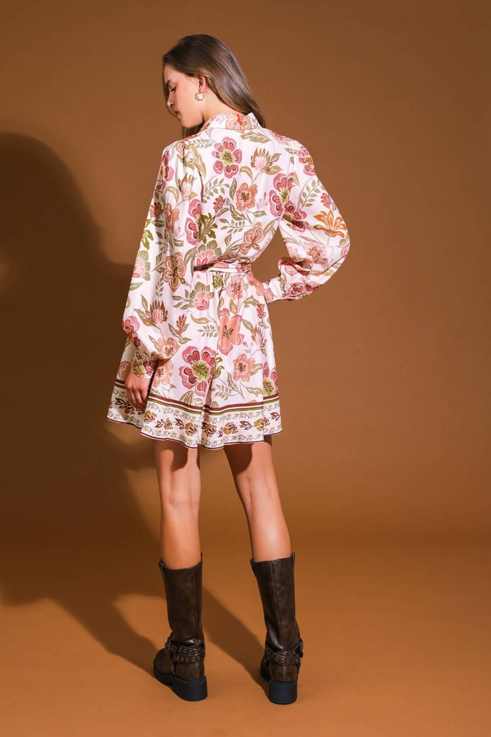 DESERT DAWN WOVEN MINI DRESS Flying Tomato