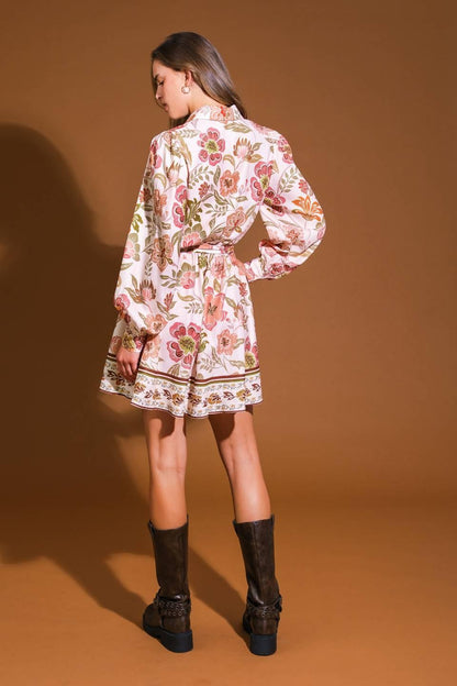 DESERT DAWN WOVEN MINI DRESS Flying Tomato