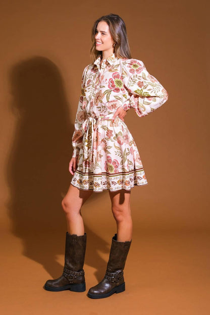 DESERT DAWN WOVEN MINI DRESS Flying Tomato