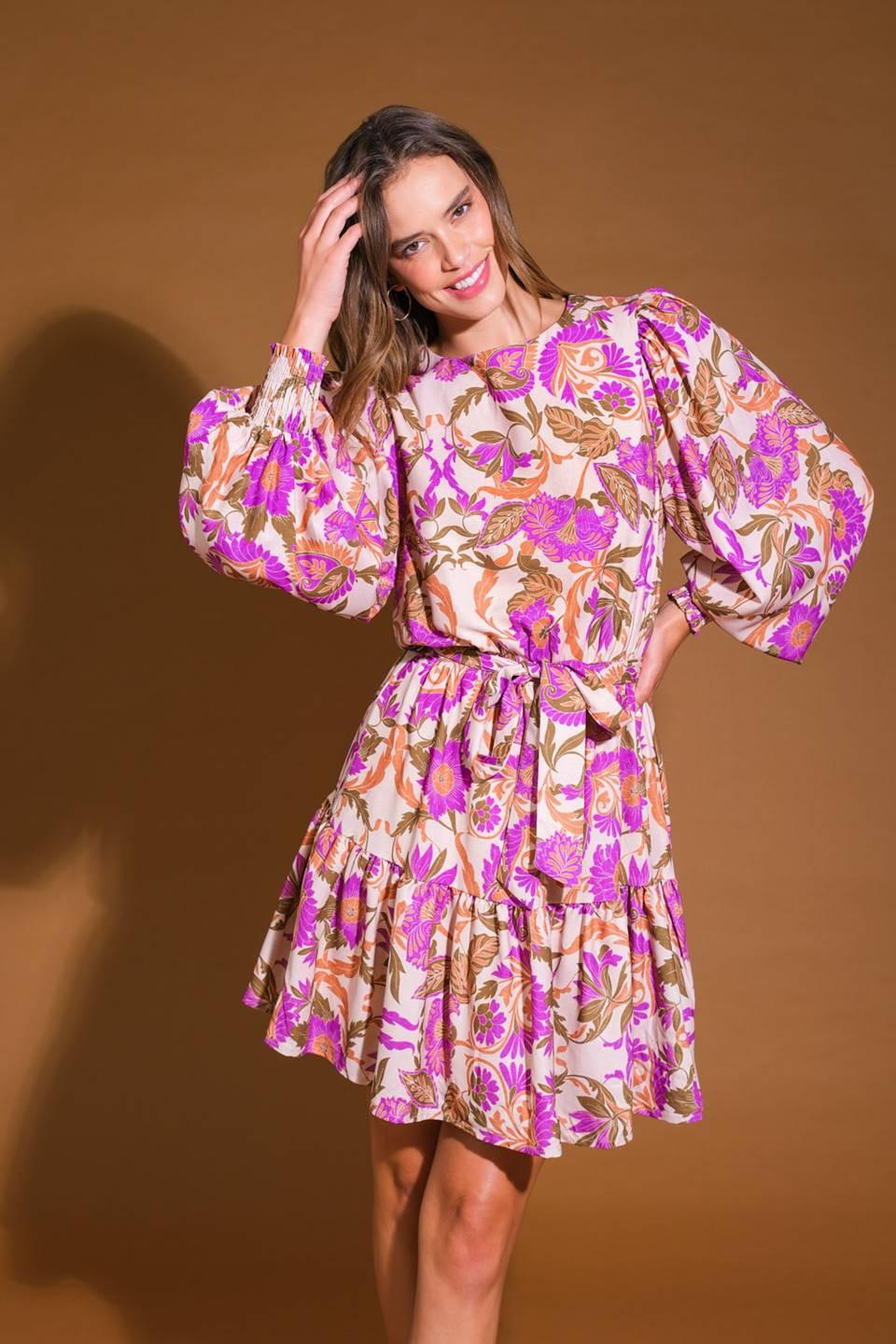 BLISSFUL STROLLS WOVEN MINI DRESS Flying Tomato