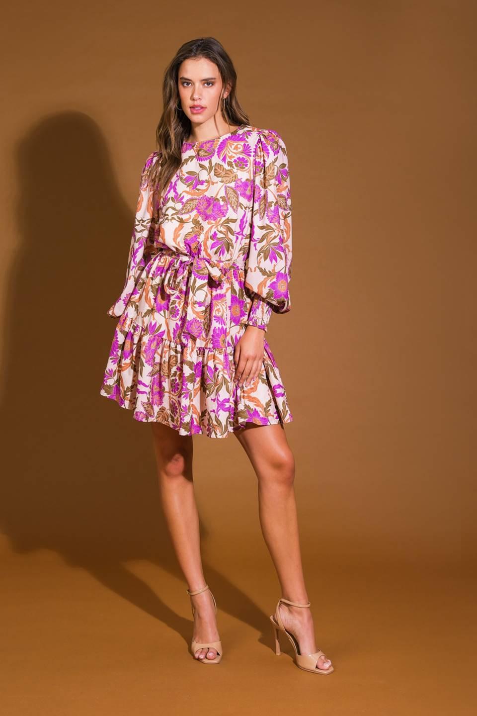 BLISSFUL STROLLS WOVEN MINI DRESS Flying Tomato