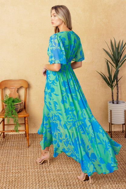 FOREVER DAYDREAMING WOVEN MIDI DRESS Flying Tomato