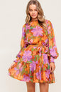 MUTED GARDEN WOVEN MINI DRESS Flying Tomato