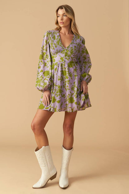 WINGS OF A DREAM WOVEN MINI DRESS Flying Tomato