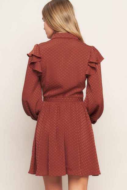 CALL IT LOVE WOVEN MINI DRESS Flying Tomato